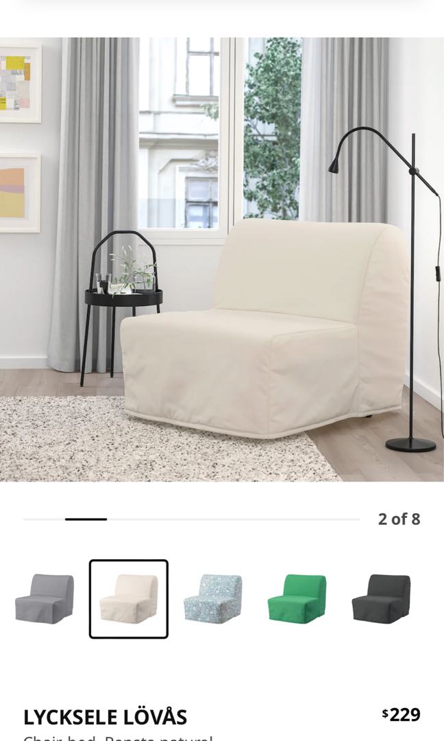 IKEA Foldable Sofa Bed, Furniture & Home Living, Furniture, Sofas on Carousell