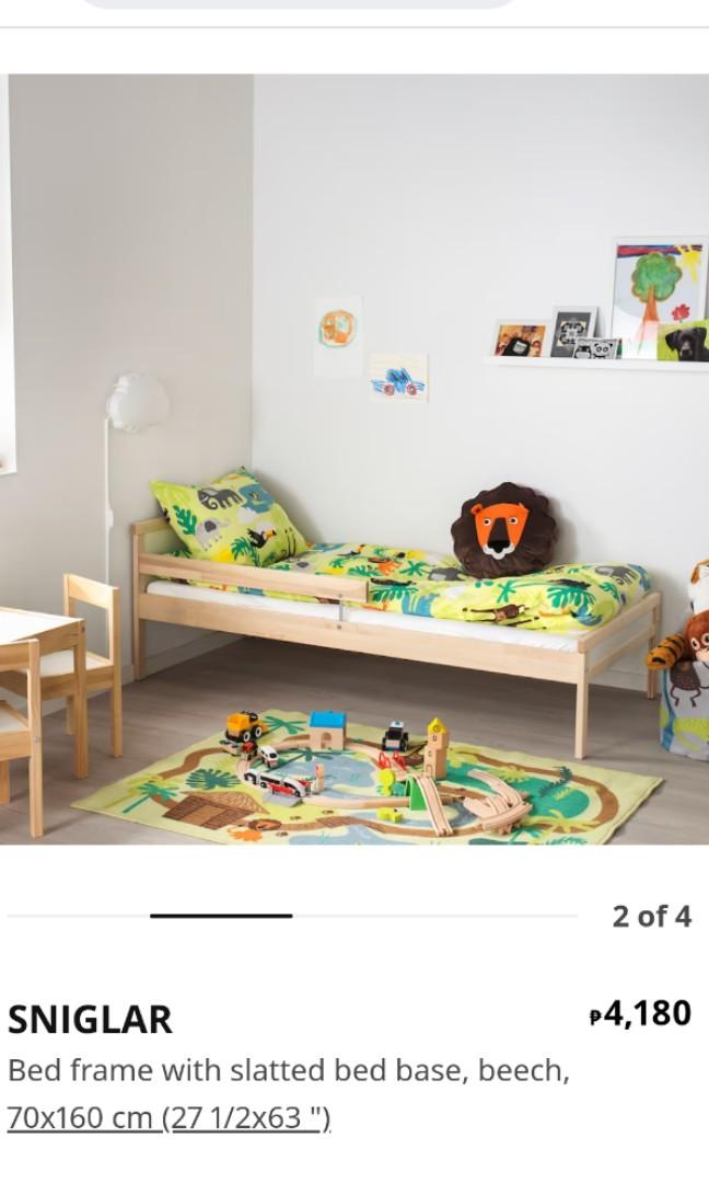 Ikea Sniglar Kids Bed with mattress, Furniture & Home Living, Furniture