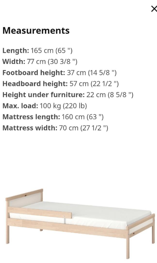 Ikea Sniglar Kids Bed with mattress, Furniture & Home Living, Furniture