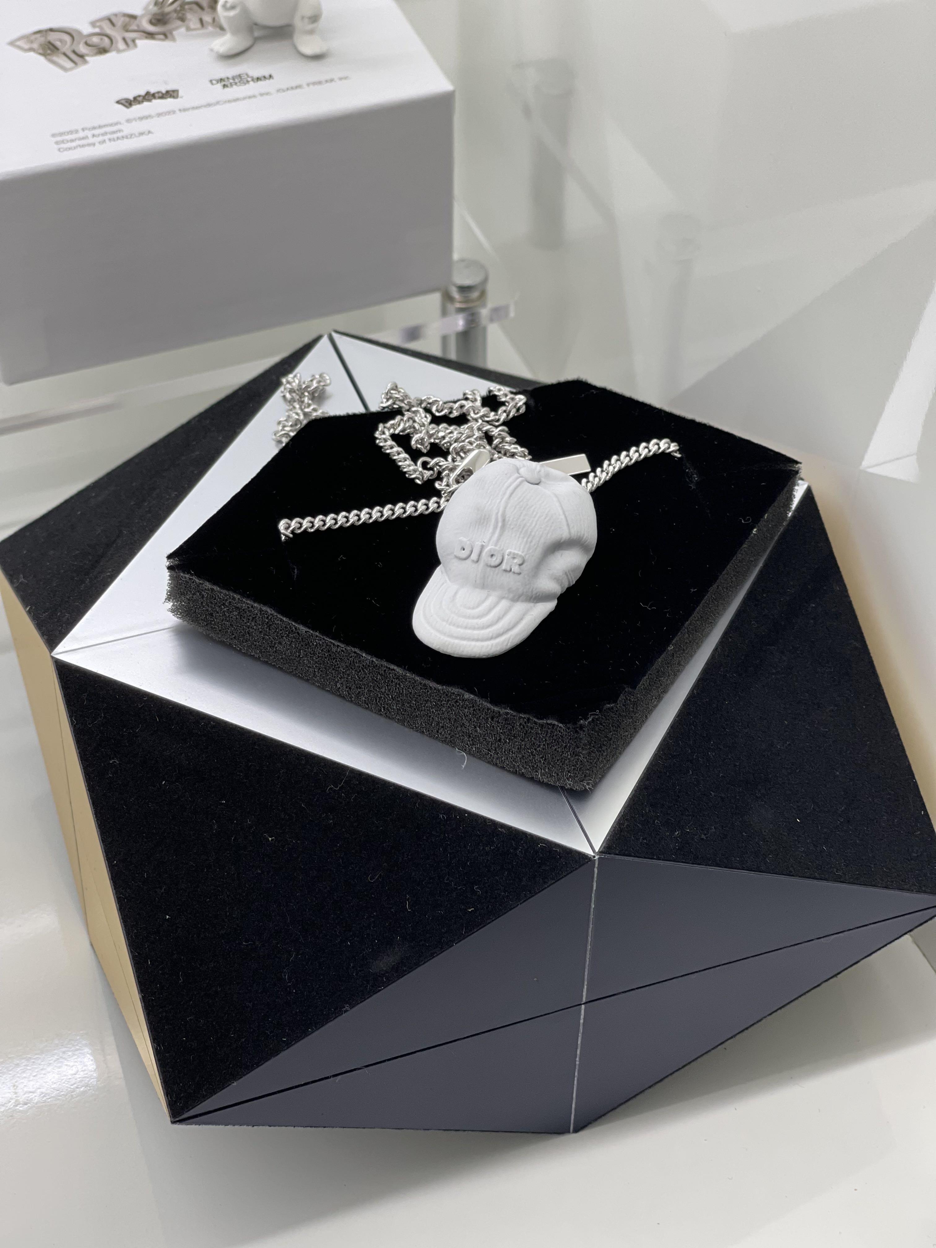 In Stock Dior x Daniel Arsham Cap Pendant Necklace