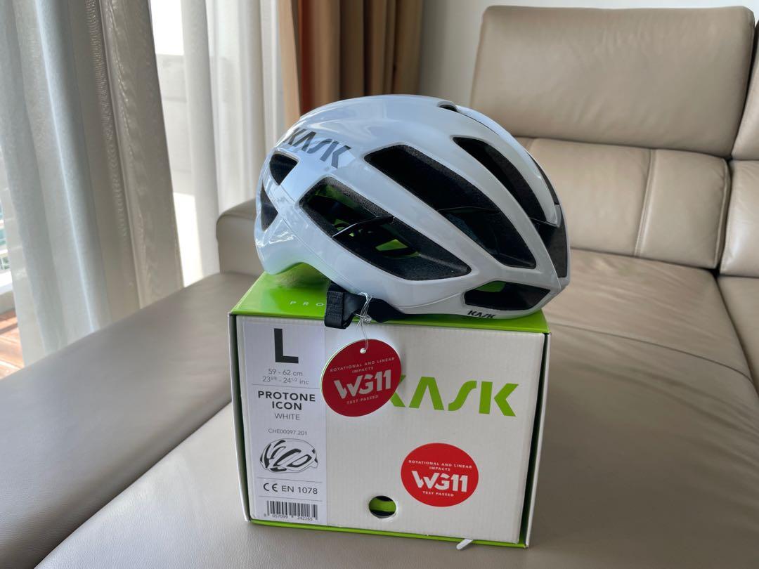 Kask Protone Icon White Cycling Helmet Large WG11 Sports Equipment Other Sports Equipment and Supplies on Carousell