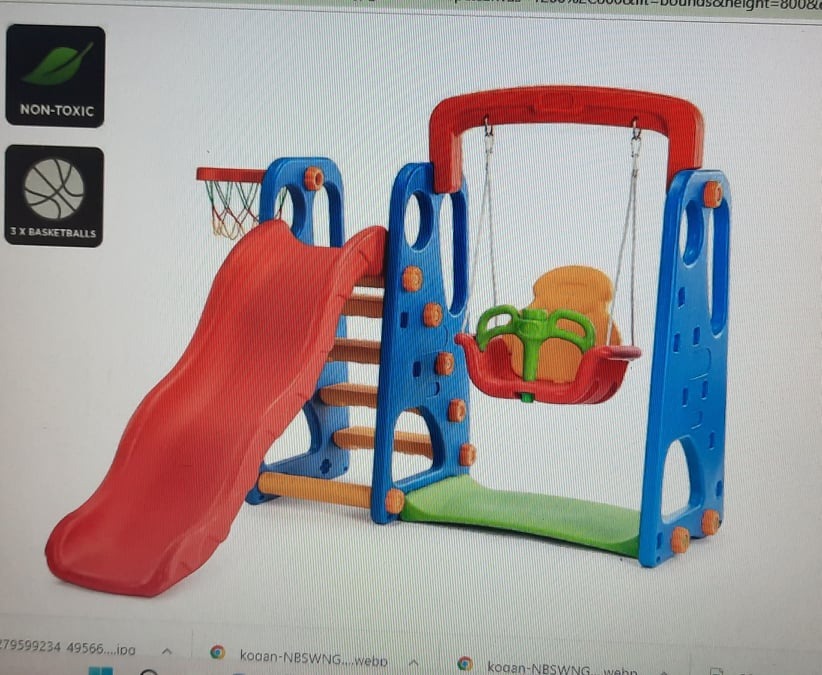 Kogan Kids Swing and Slide Basketball Activity Set, Babies & Kids