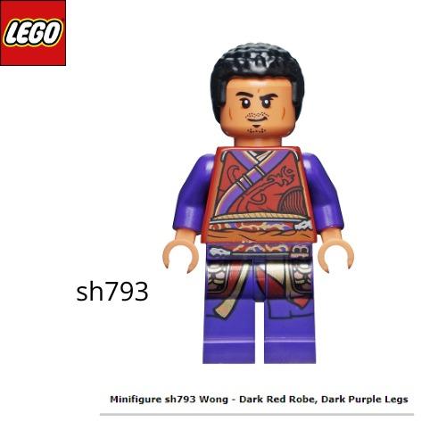 sh793 Dark Red Robe Dark Purple Legs Lego Figure Wong