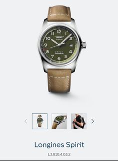 Longines Spirit 40mm green dial 