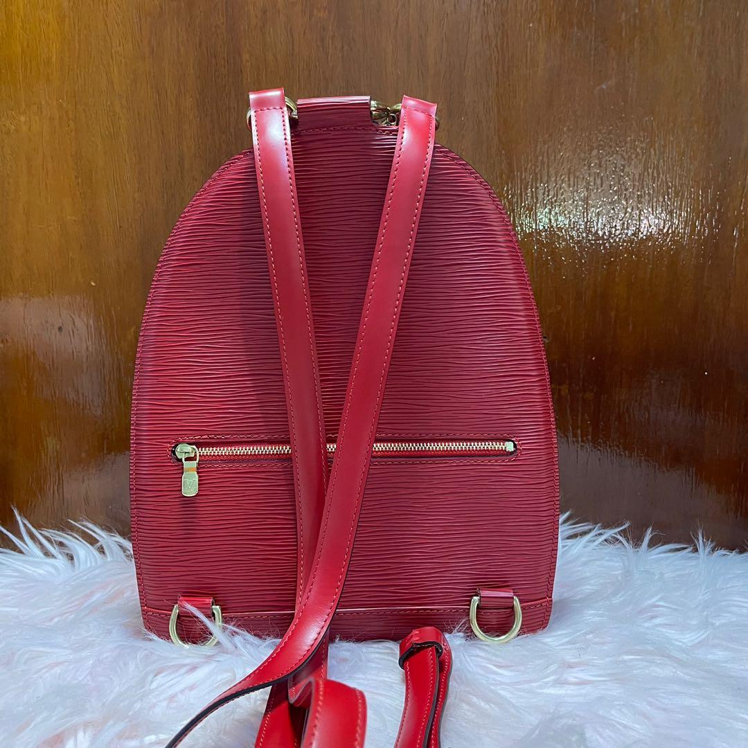 LV Epi Mabillon Backpack Rouge, Luxury, Bags & Wallets on Carousell
