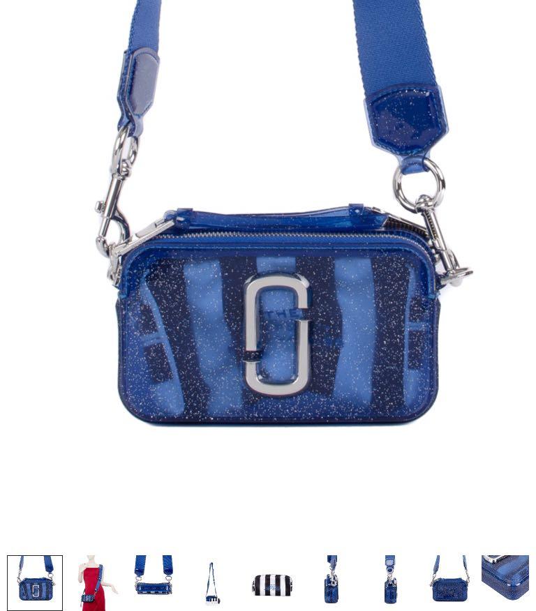 Marc Jacobs Glitter Jelly Snapshot Bag in Blue