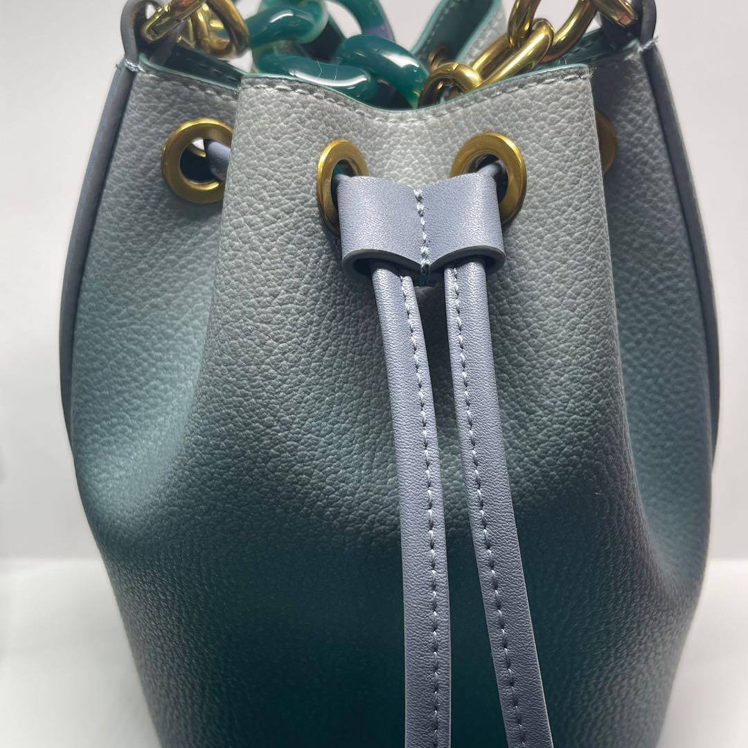 Chain handle bucket bag online