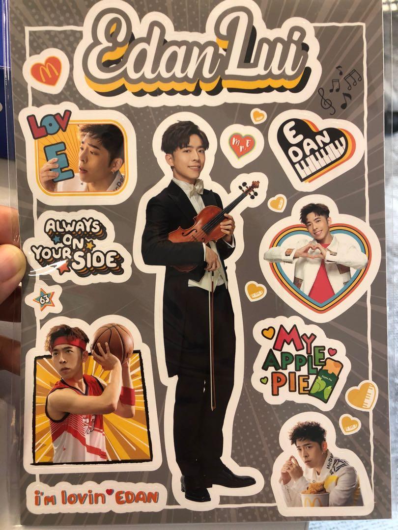 麥當勞 Mirror Edan stickers 貼紙, 興趣及遊戲, 收藏品及紀念品, 明星周邊 - Carousell