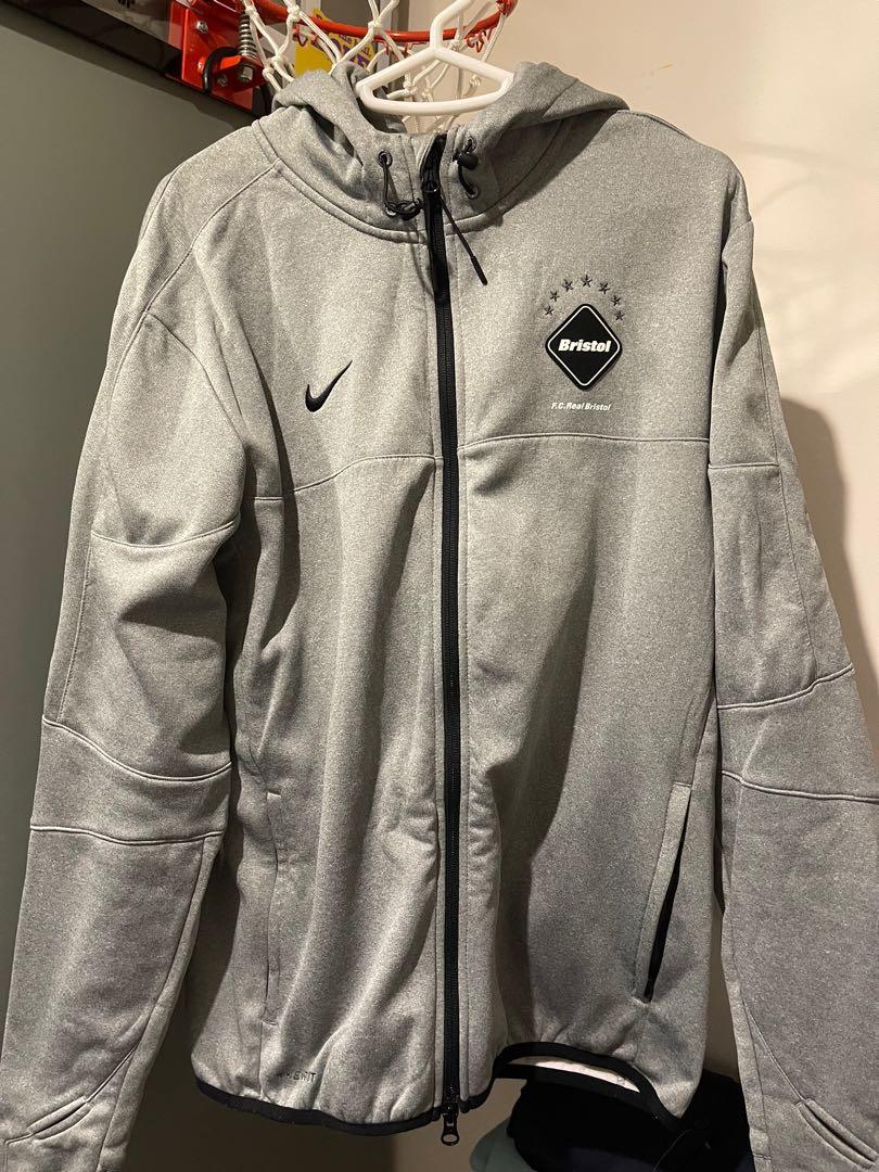 Nike FC real Bristol jacket Grey L, 男裝, 外套及戶外衣服- Carousell
