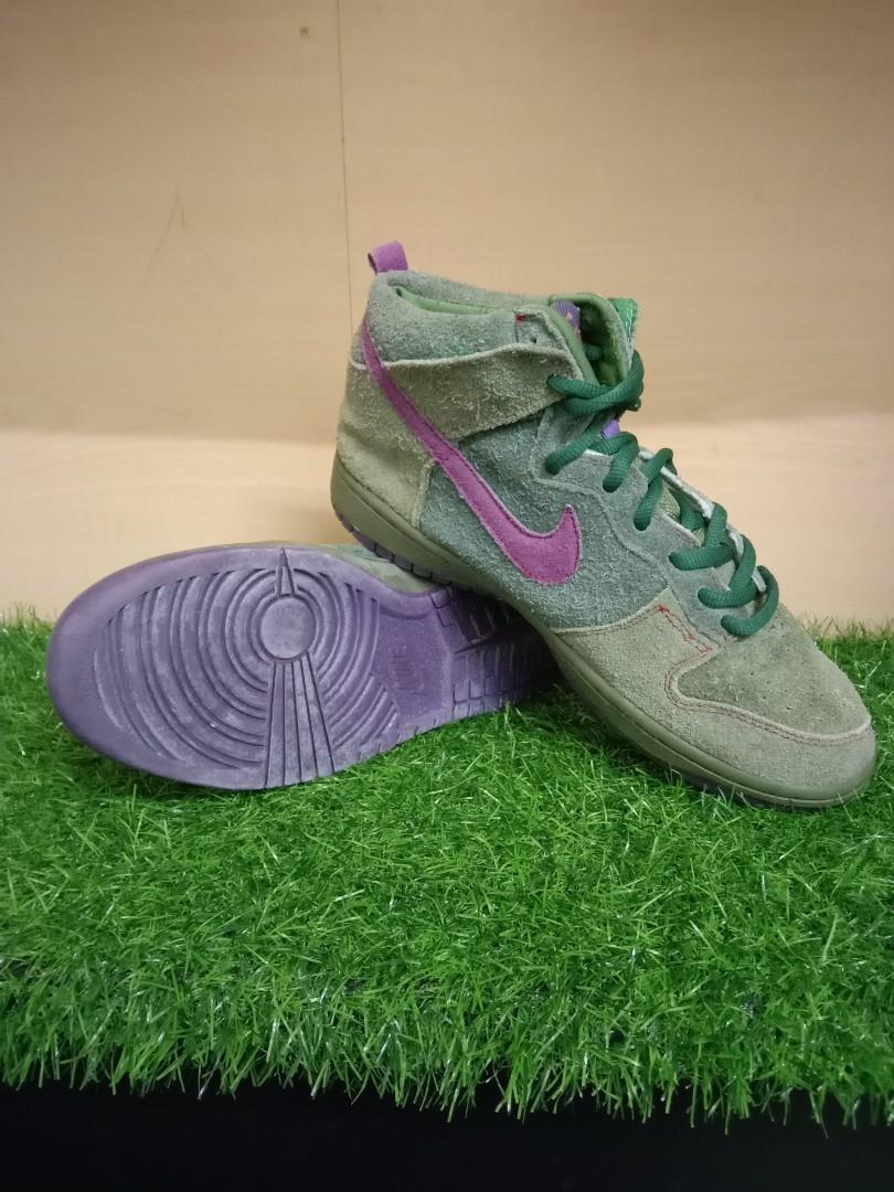 NIKE SB DUNK HIGH SB SKATEBOARD SKUNK JOKER VINTAGE 2007 8.5UK