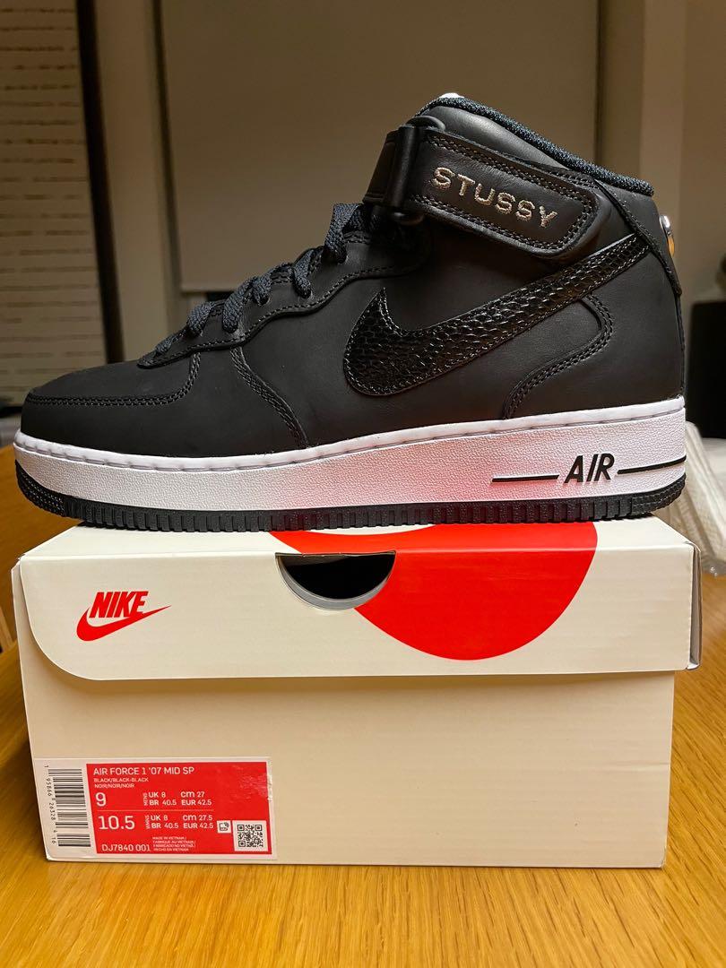 Nike Stussy Air Force 1 mid Men s Fashion Footwear Sneakers on