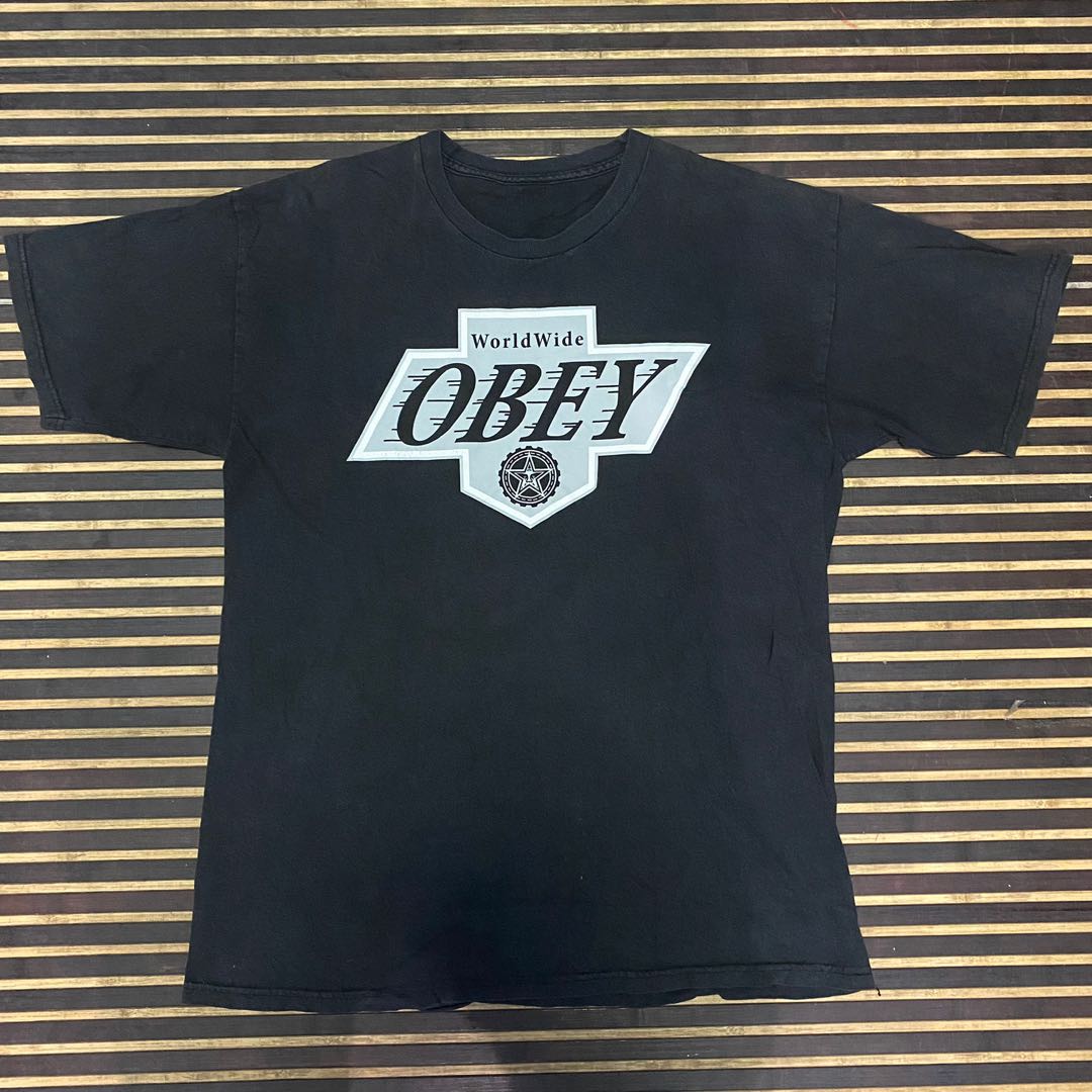 Obey Worldwide Tshirt, Men's Fashion, Tops & Sets, Tshirts & Polo ...