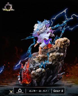 SH Studio One Piece Gear 5 Nika Monkey Luffy VS Kaido Resin LED Statue  Preorder