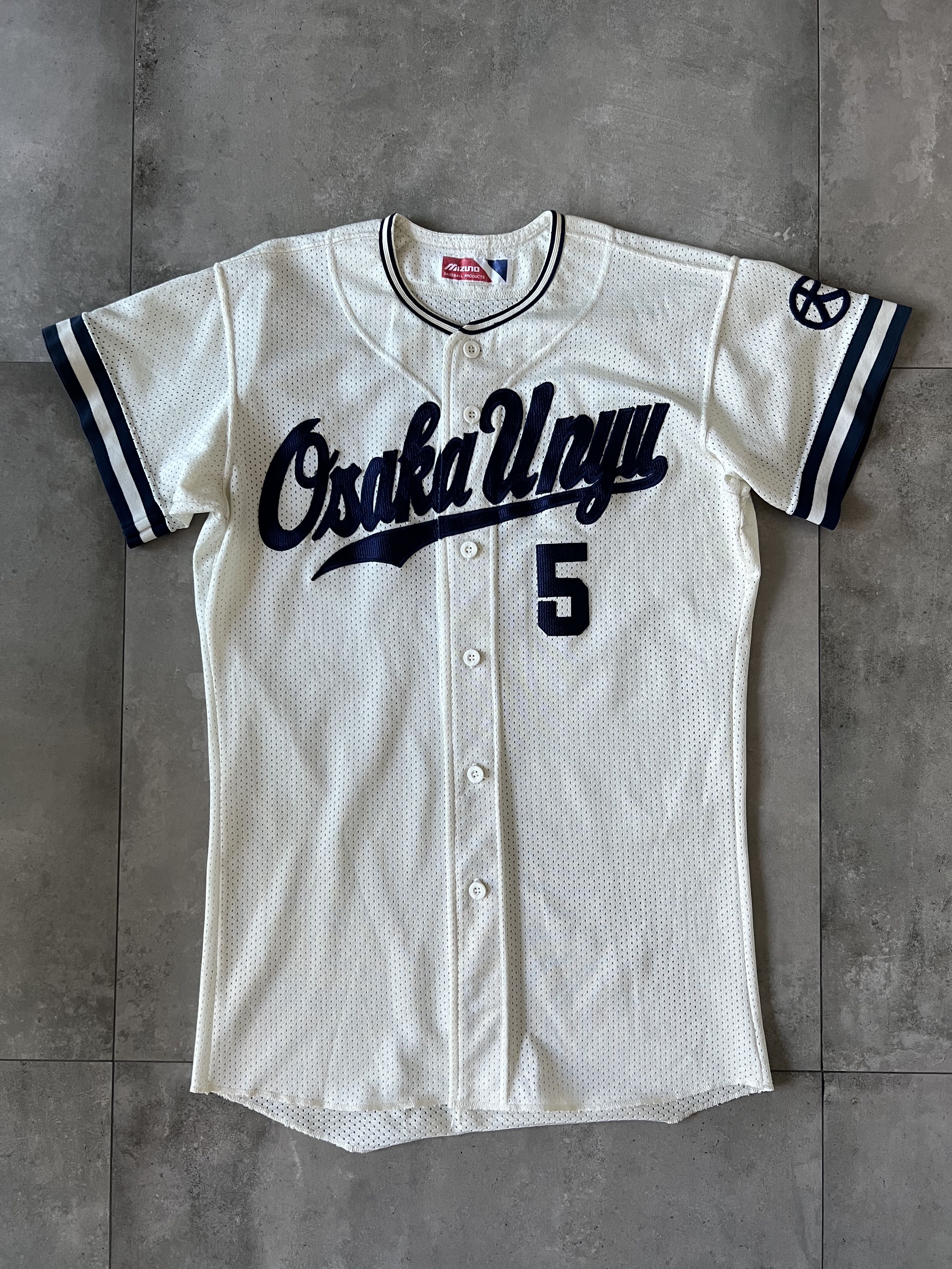 Vintage Japanese Baseball Jersey, Ongata Back Drops — Cargo Inc