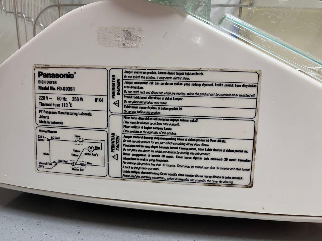Panasonic Electric Dish Dryer Kill Virus, Bacteria and Mould