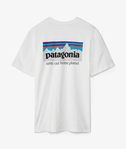 Patagonia® USA Men's P-6 MISSION Logo Save Our Home Planet ORGANIC