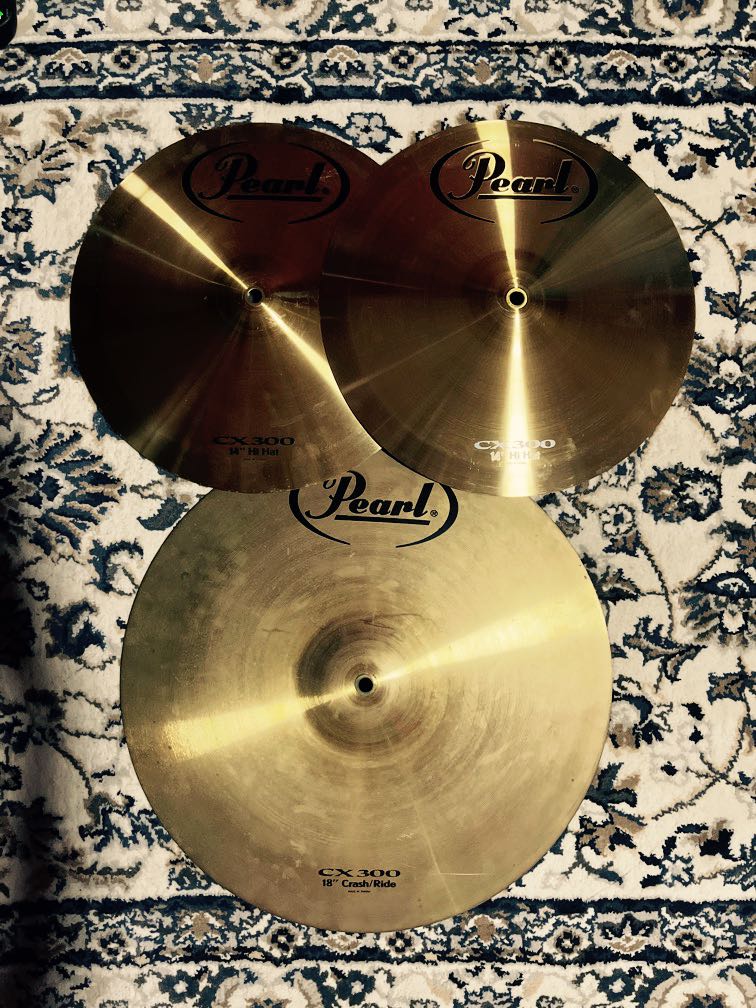 Pearl CX300 cymbals Hobbies Toys Music Media Musical