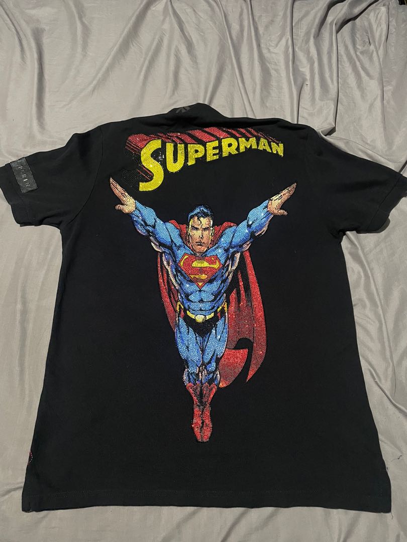 Zegevieren licht huurling Philip Plein Superman, Men's Fashion, Tops & Sets, Tshirts & Polo Shirts on  Carousell