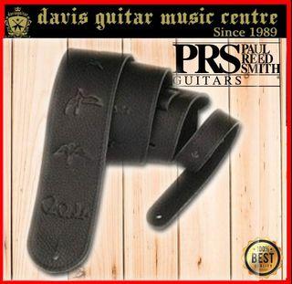 PRS Guitar Leather Birds Strap Black Made In USA