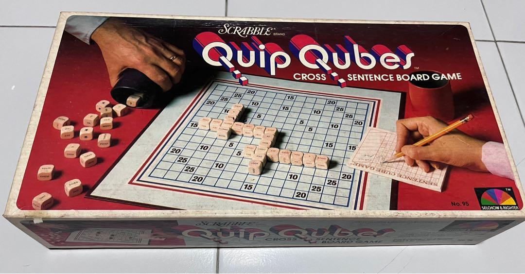 Quip Qubes cross sentence board game, Hobbies & Toys, Toys ...