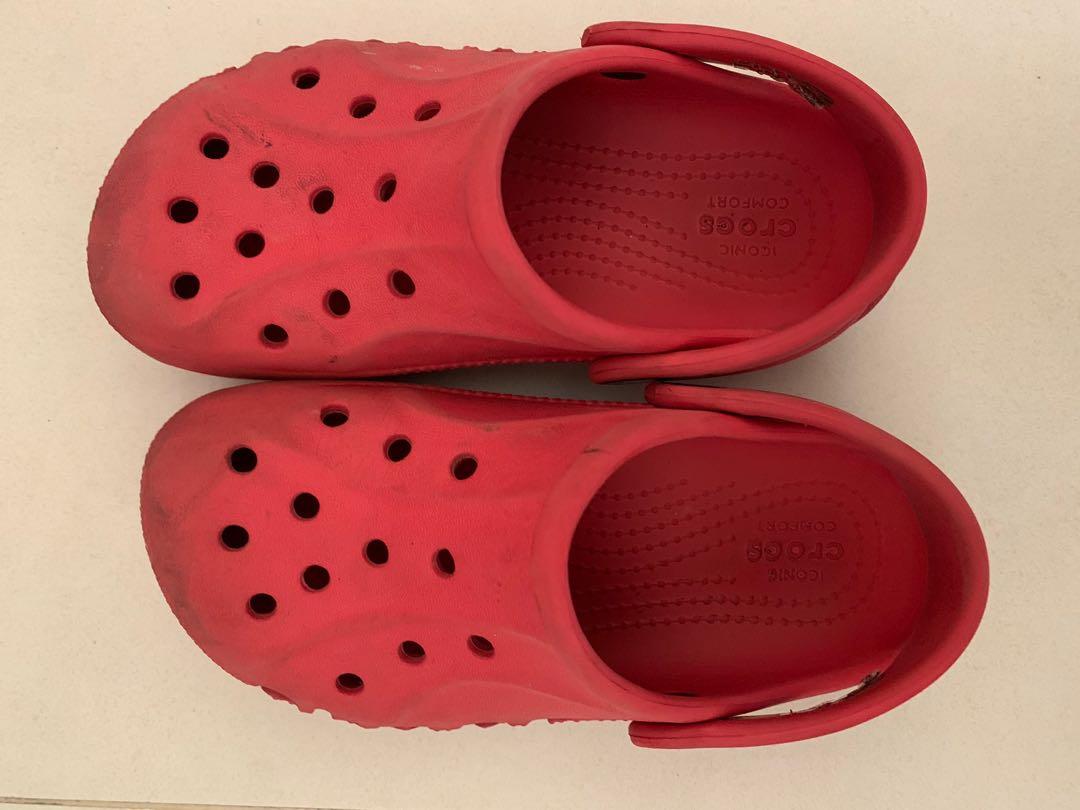 Cheap clearance red crocs