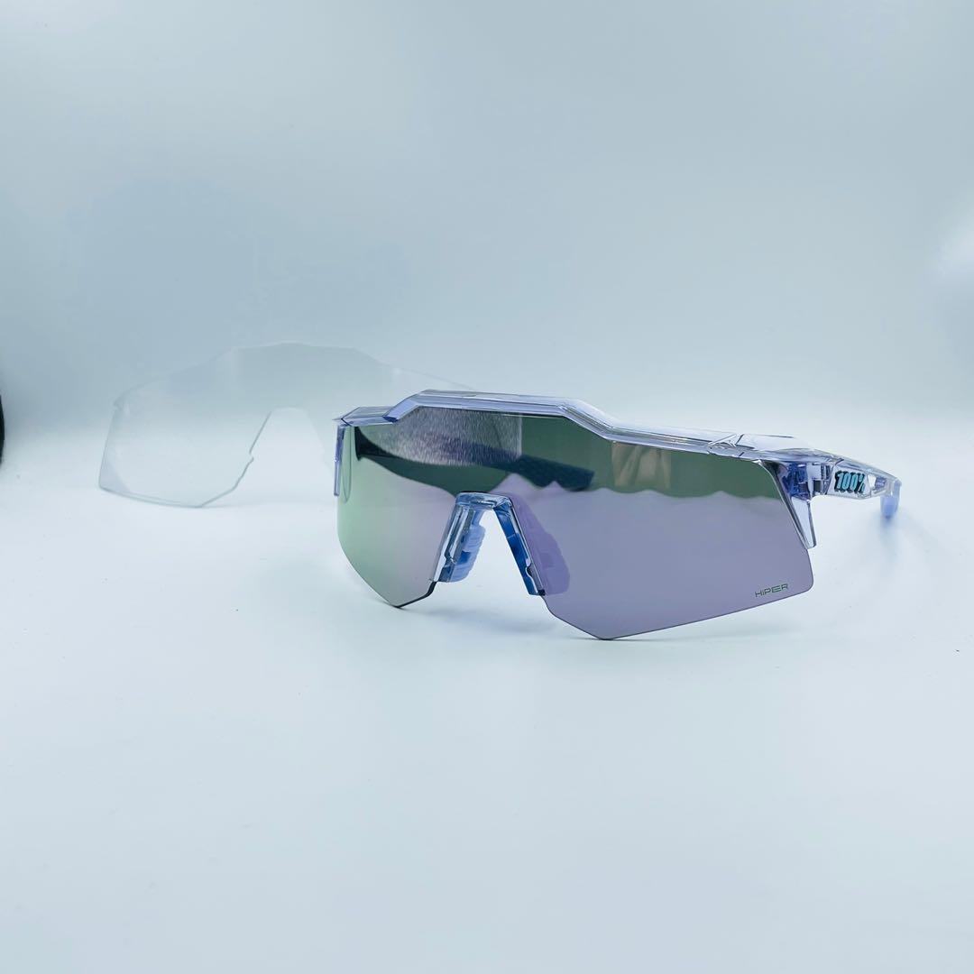 Ride 100% Speedcraft XS Polished Translucent Lavender - HiPER Lavender + Clear (Category: Sunglasses & Eyewear) located in Singapore. Submitted by gearoutfitters (Listing ID 1161391221, Image 2). Description: CHEAPEST ON CAROUSELL Free delivery! Brand new in original box 100% Authentic Ride 100% Speedcraft XS Frame: Polished Translucent Lavender Lens 1: HiPER Lavender Mirror Lens (12% VLT) Lens 2: Clear (93% VLT - for night cycling) Fit: Asian an