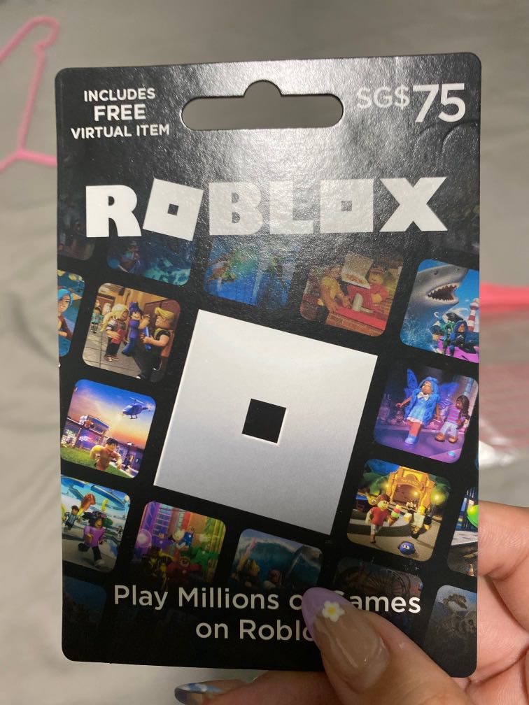 Roblox Robux 75 value gift card Video Gaming Gaming Accessories