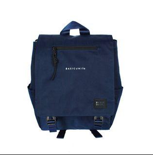 Rosiny Navy Basic Unit Tas Backpack Unisex Nylon Branded