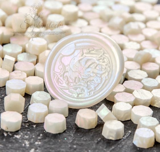 Sealing Wax Stamp Beads (Iridescent), Hobbies & Toys, Stationery