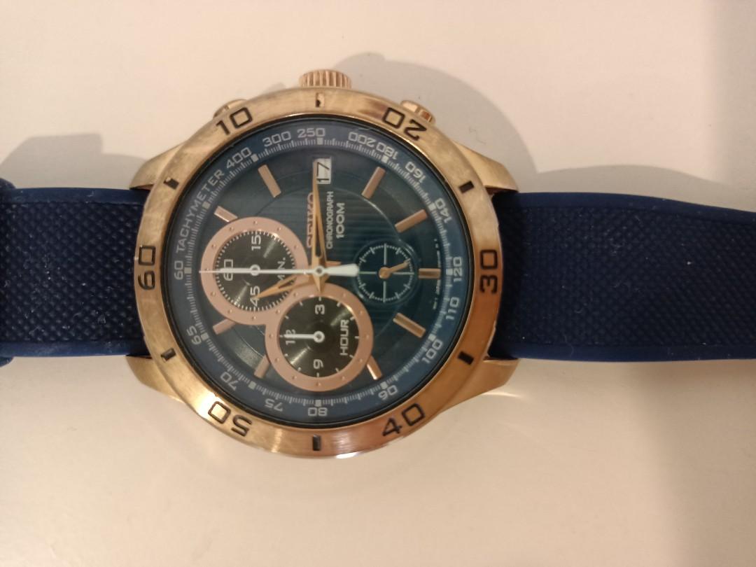 Seiko Chronograph 42mm Rose Gold, Men's Fashion, Watches & Accessories,  Watches on Carousell