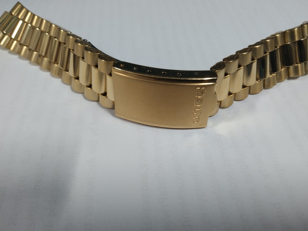 Seiko gold bracelet discount