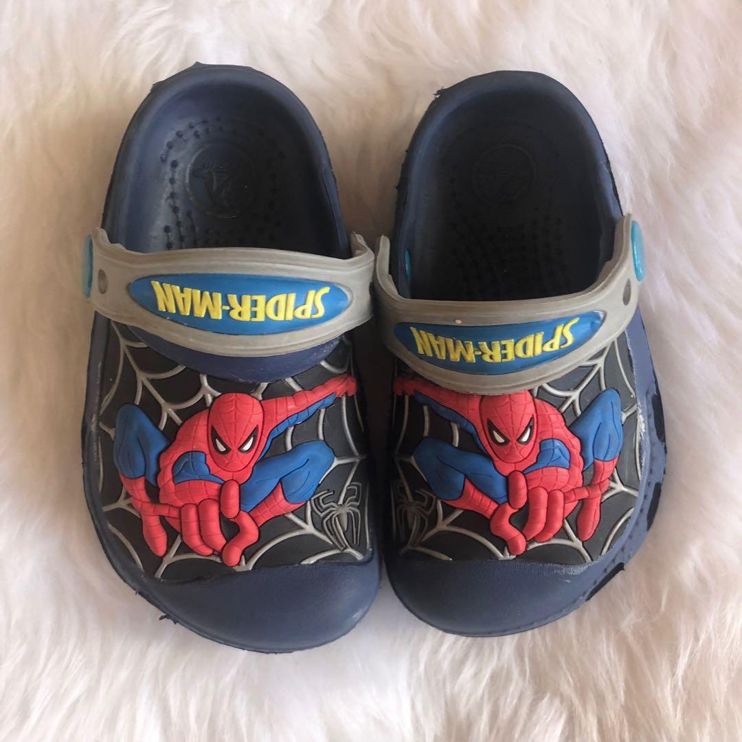 Boys spiderman crocs sales