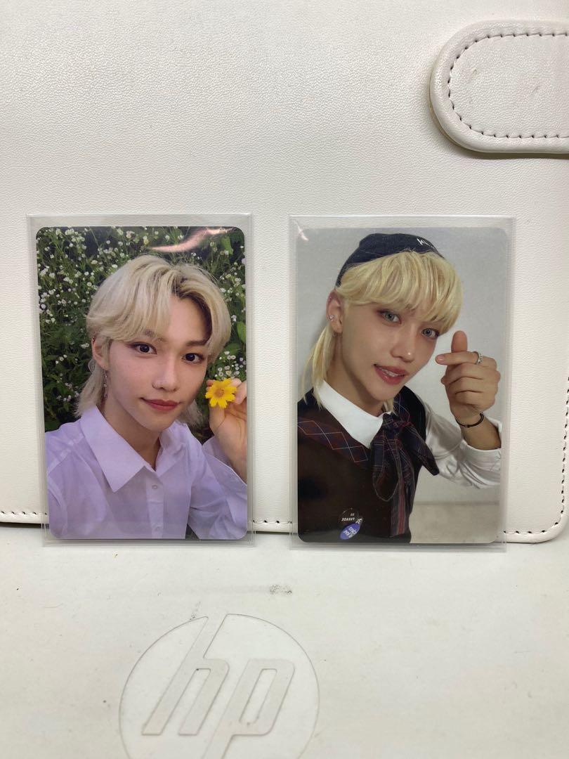 Stray kids felix photocards (Category: K-Wave Merchandise) located in Mandaluyong City. Submitted by kib_29 (Listing ID 1161399546, Image 1). Description: Stray kids felix photocards • No easy ~ Php 130 (Php 120 if payo • Christmas evel ~ Php 40 (Php 35 if payo • ON HAND • MOP Gcash • Mod Ggx / Sco.