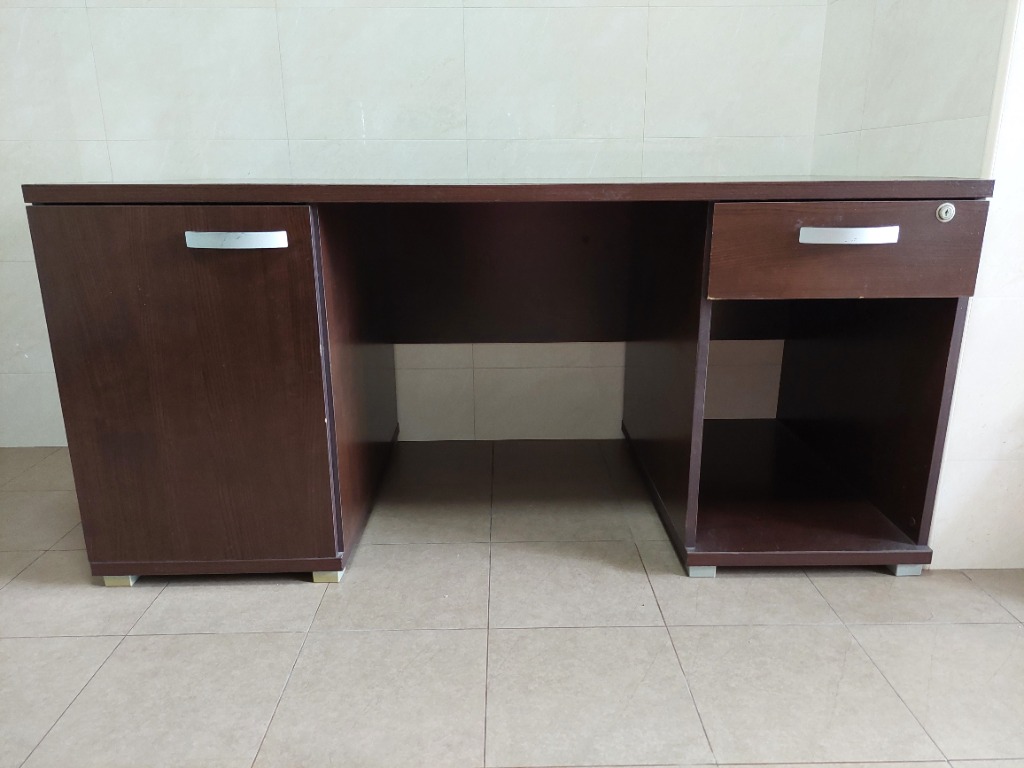 Strong Study table with CPU compartment and drawer, Furniture & Home ...