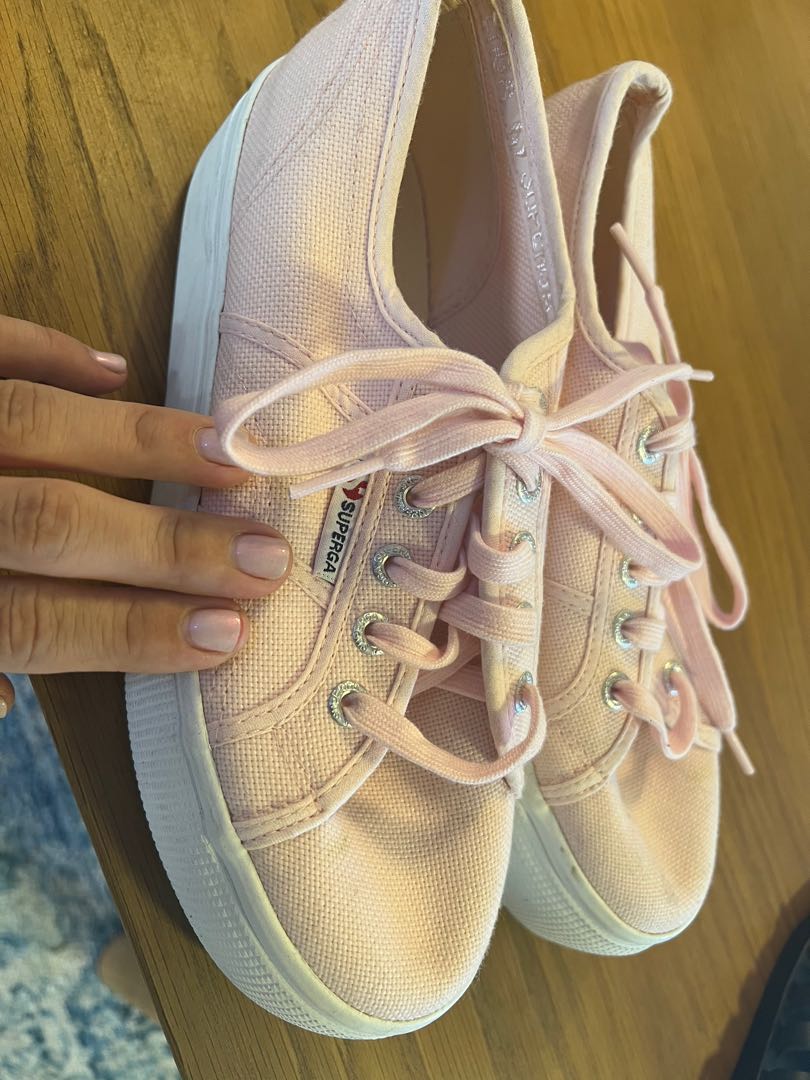 Superga lady platform pink canvas Women s Fashion Footwear