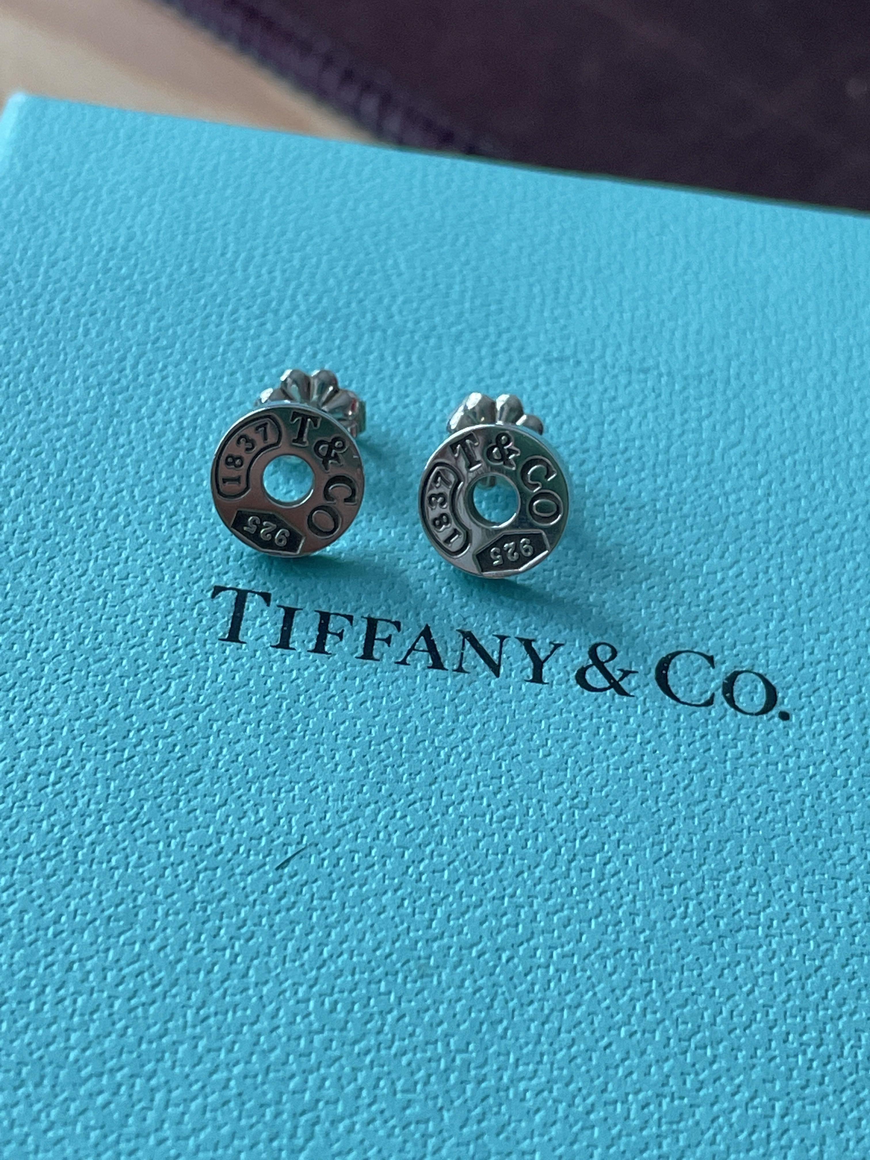 Tiffany Co 1837 Circle Earrings