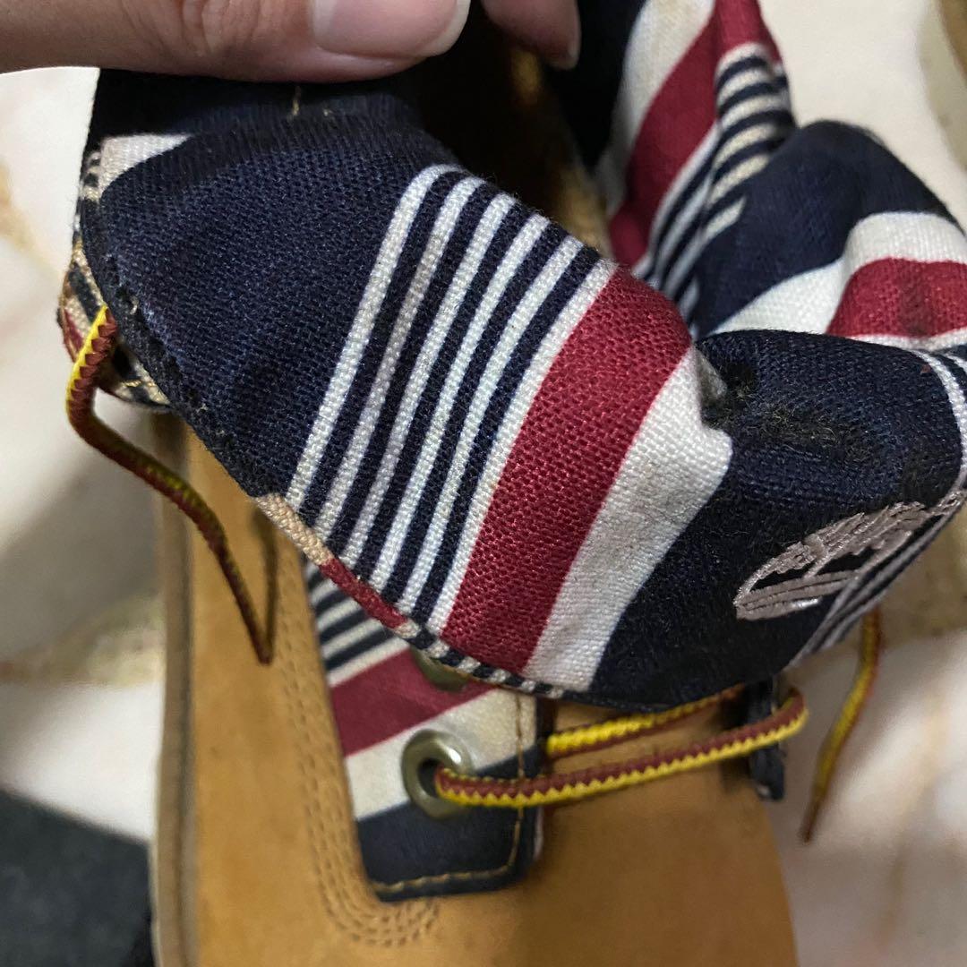Red white and outlet blue timberlands
