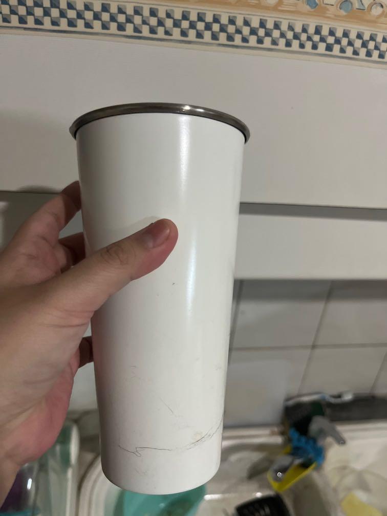 Tumbler Starbucks putih polos, Kitchen & Appliances di Carousell
