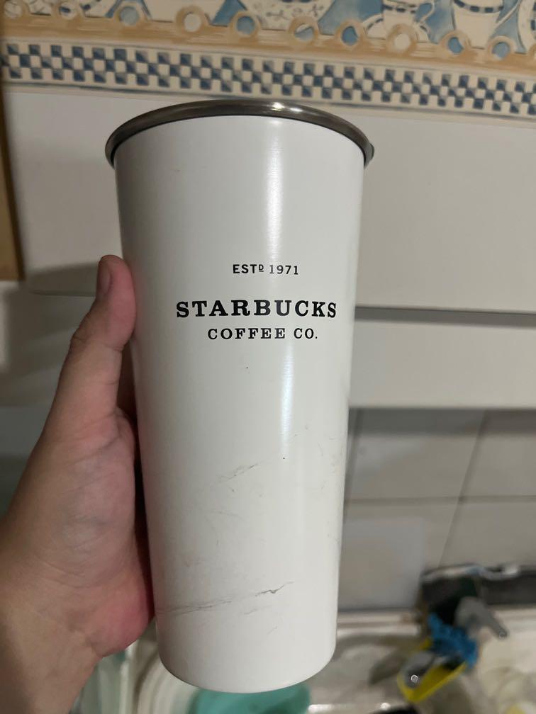 Tumbler Starbucks putih polos, Kitchen & Appliances di Carousell