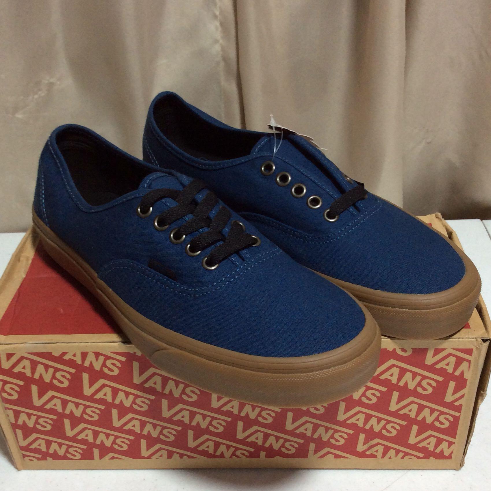 Vans Dark Denim Blue Gum Outsoles