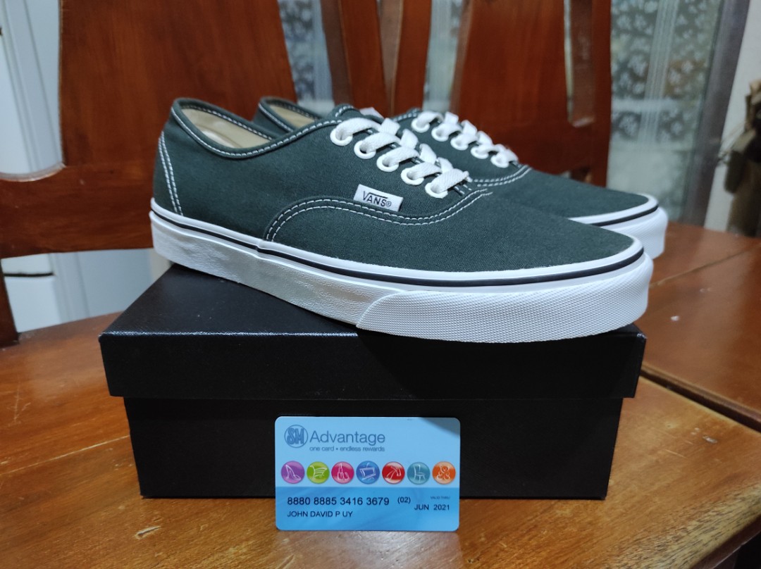 Vans authentic scarab green Men s Fashion Footwear Sneakers on