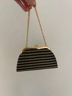 Vintage striped purse