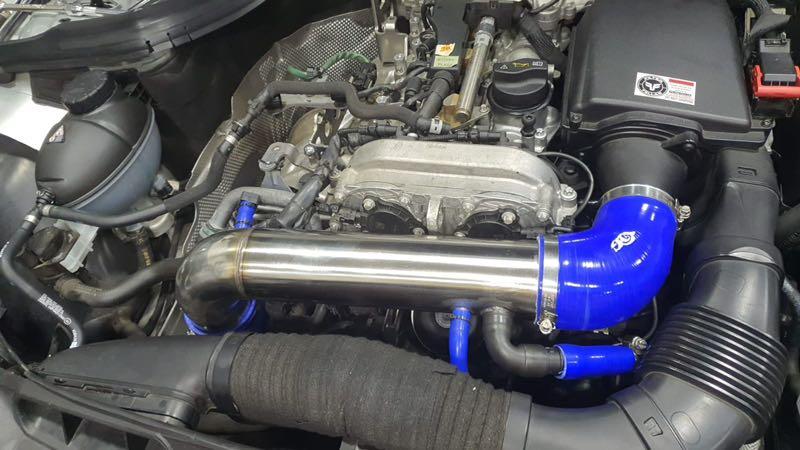W204 custom turbo inlet pipe, Car Accessories, Accessories on Carousell