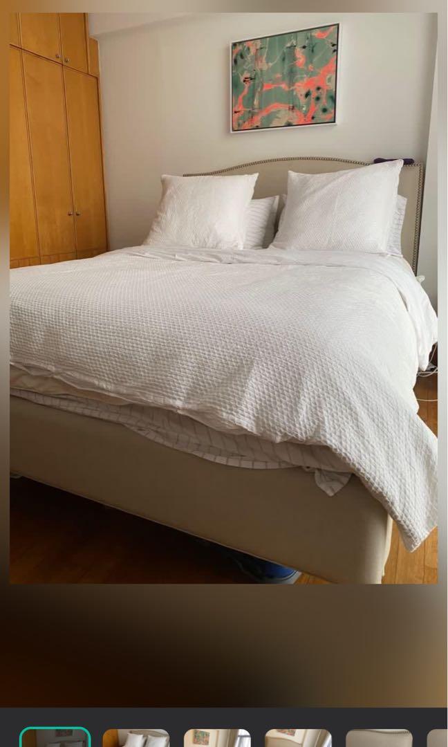 West Elm Sheet & Duvet Set, Furniture & Home Living, Bedding & Towels