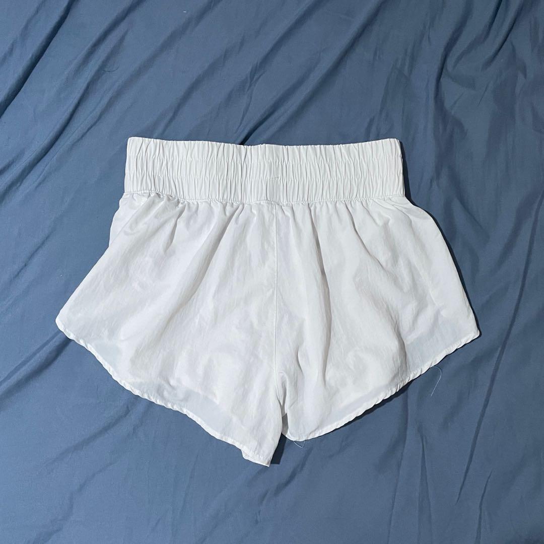White jogger top shorts