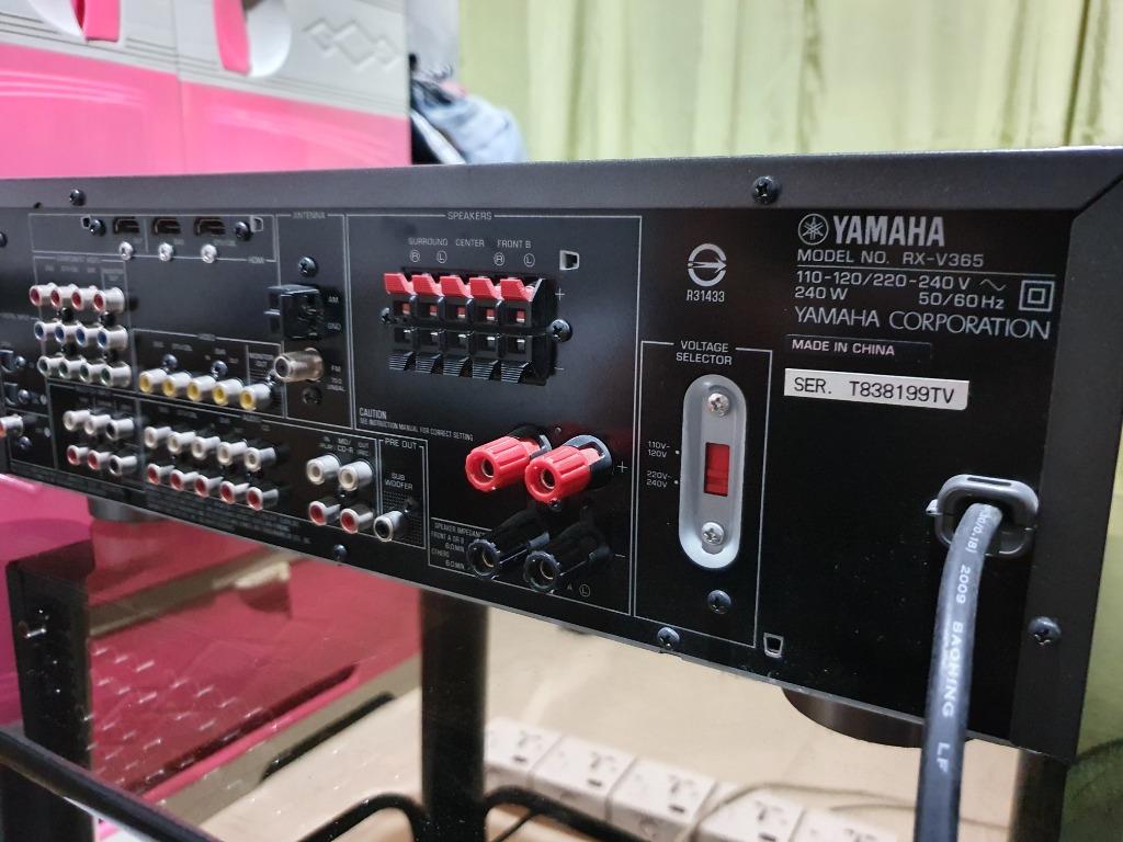 Yamaha RXV365 AV Receiver, Audio, Soundbars, Speakers & Amplifiers on