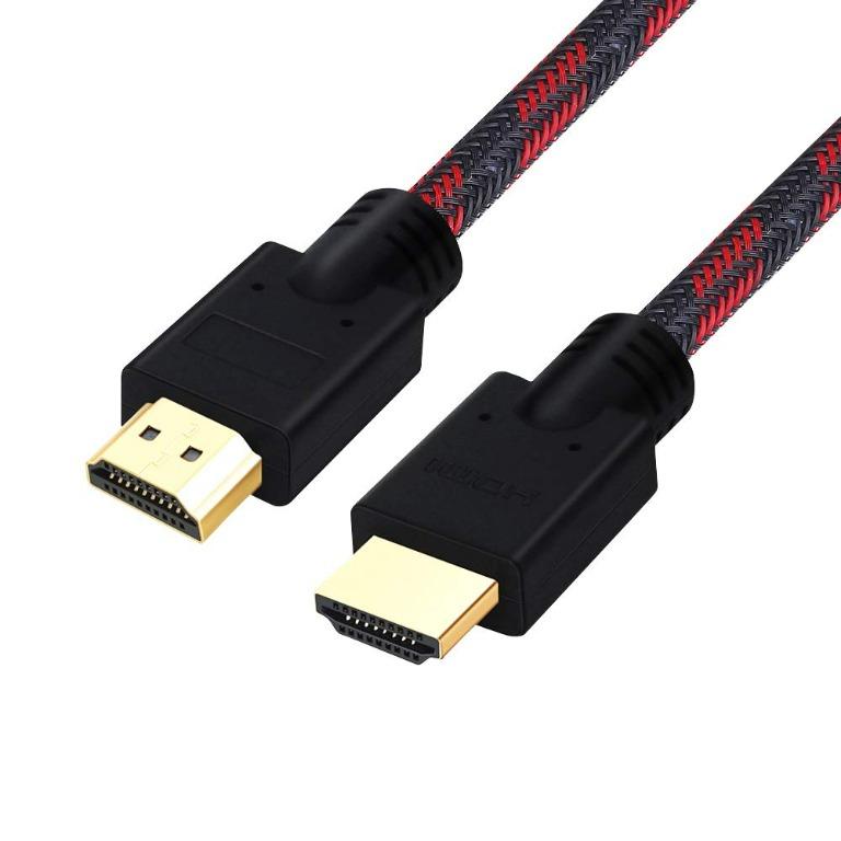 Ethernet 1080P 28AWG Braided PC Mini Displayport to Display Cable 6.6ft,Sweguard High Speed 18Gbps Cable,4K 3D X-Box ARC Blu-ray Audio Return for UHD TV PS4 2160P PS3 Red 