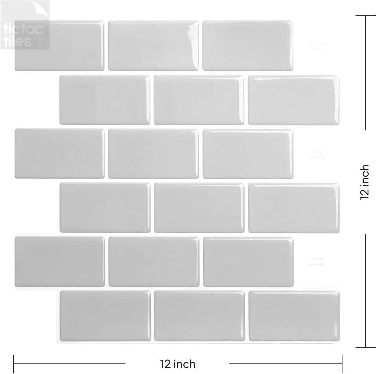 (287) Tiles 7Sheets 30cm x 30cm Peel and Stick 3D Self Adhesive Wall