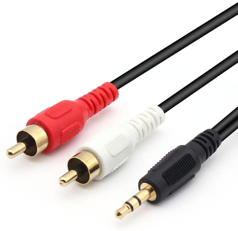 Rhinocables Aux Cable 3.5mm Gold Audio Stereo Jack Cable, Male To Female For Car Headphone Earphones Mp3 Smartphone Tablet Home Stereos Laptop White 15m - View #5