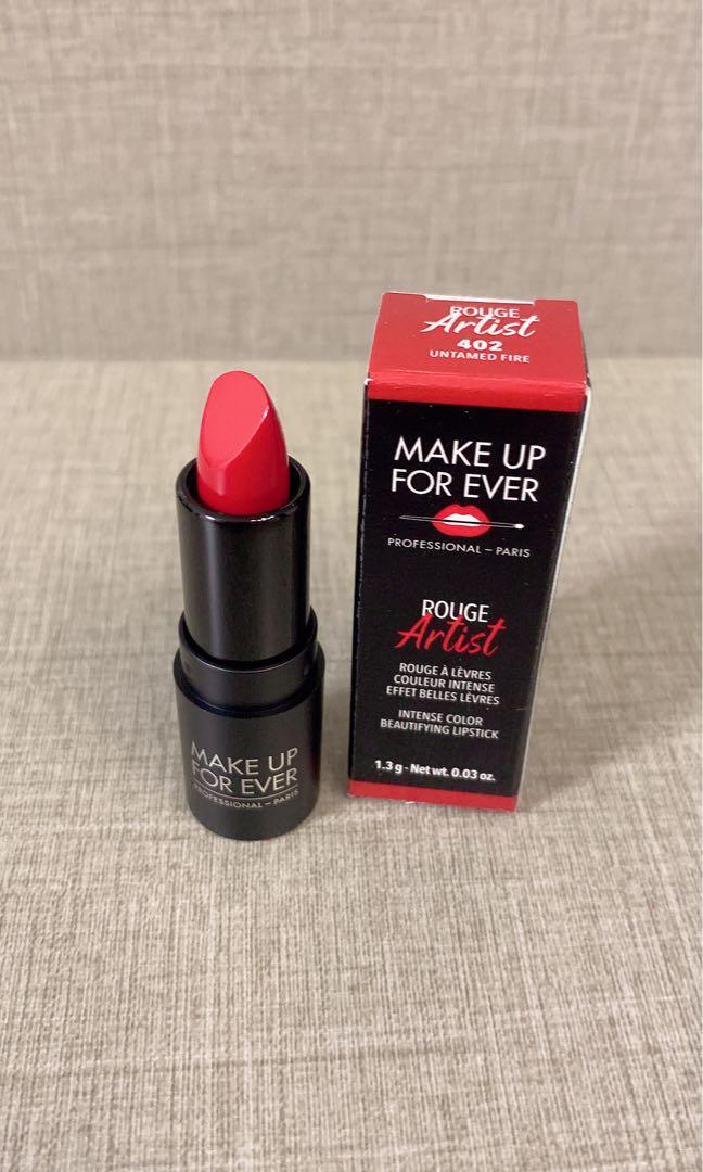 Make Up for Ever Rouge Artist Beautifying Mini Lipstick 0.03oz 402 Untamed Fire
